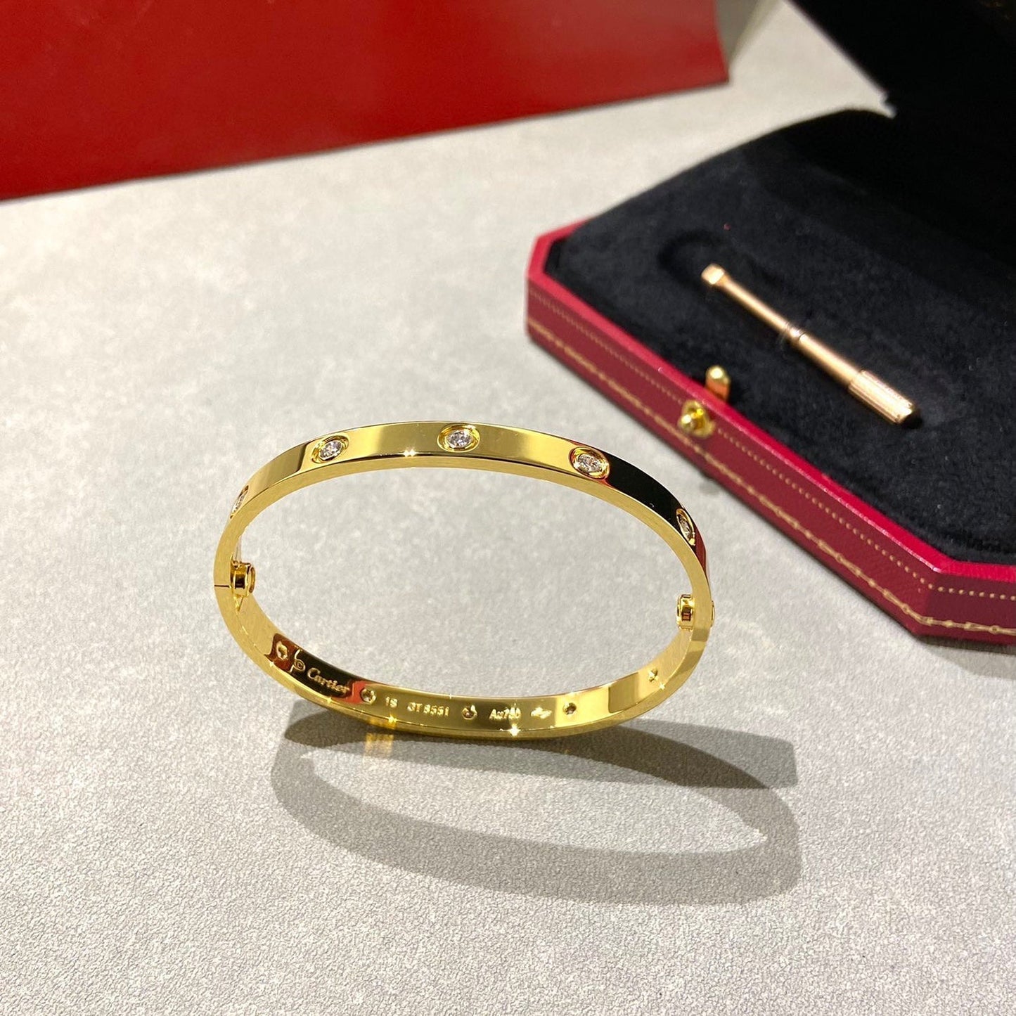 [Pearl Jewelrys]LOVE BRACELET 6.1MM 10 DIAMONDS