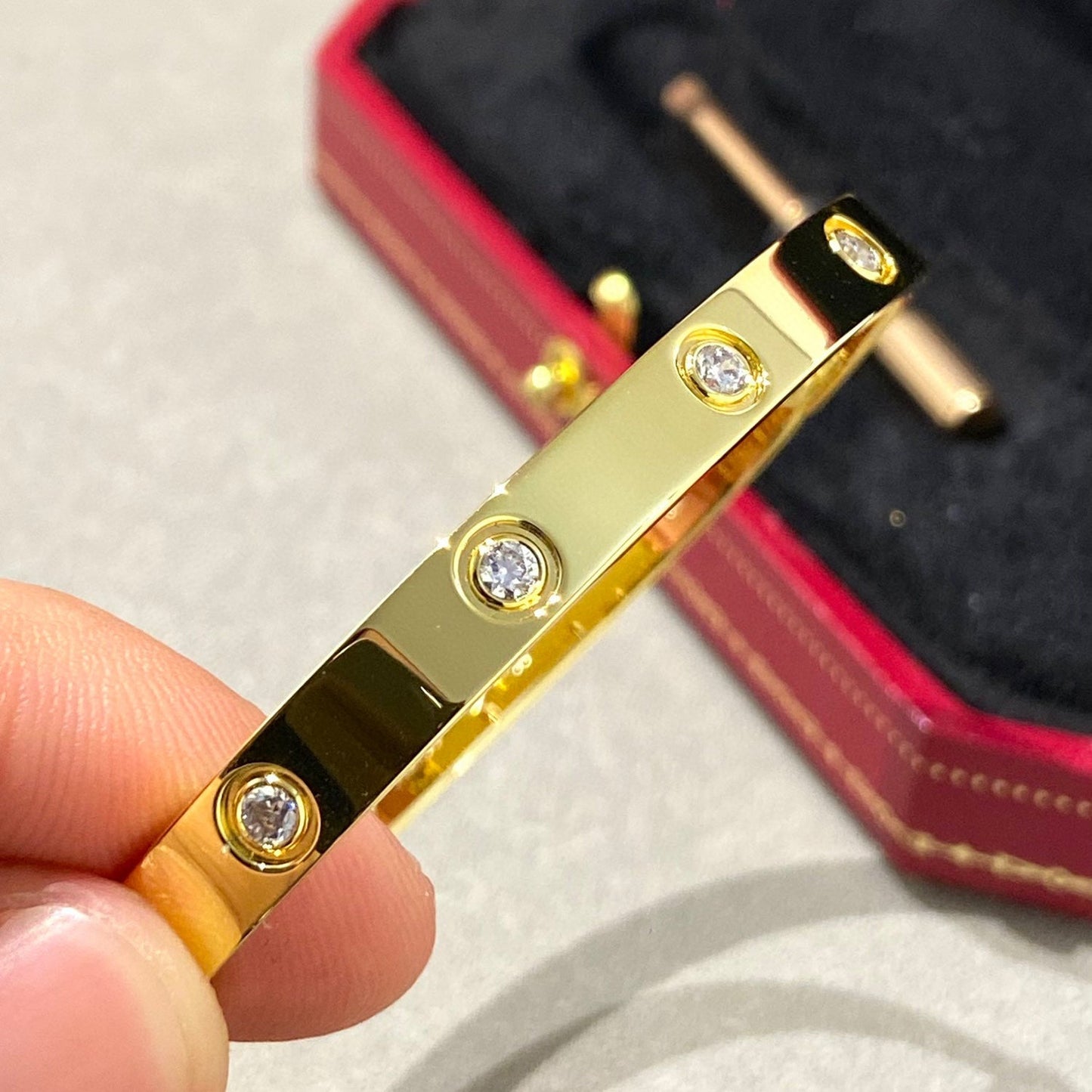 [Pearl Jewelrys]LOVE BRACELET 6.1MM 10 DIAMONDS
