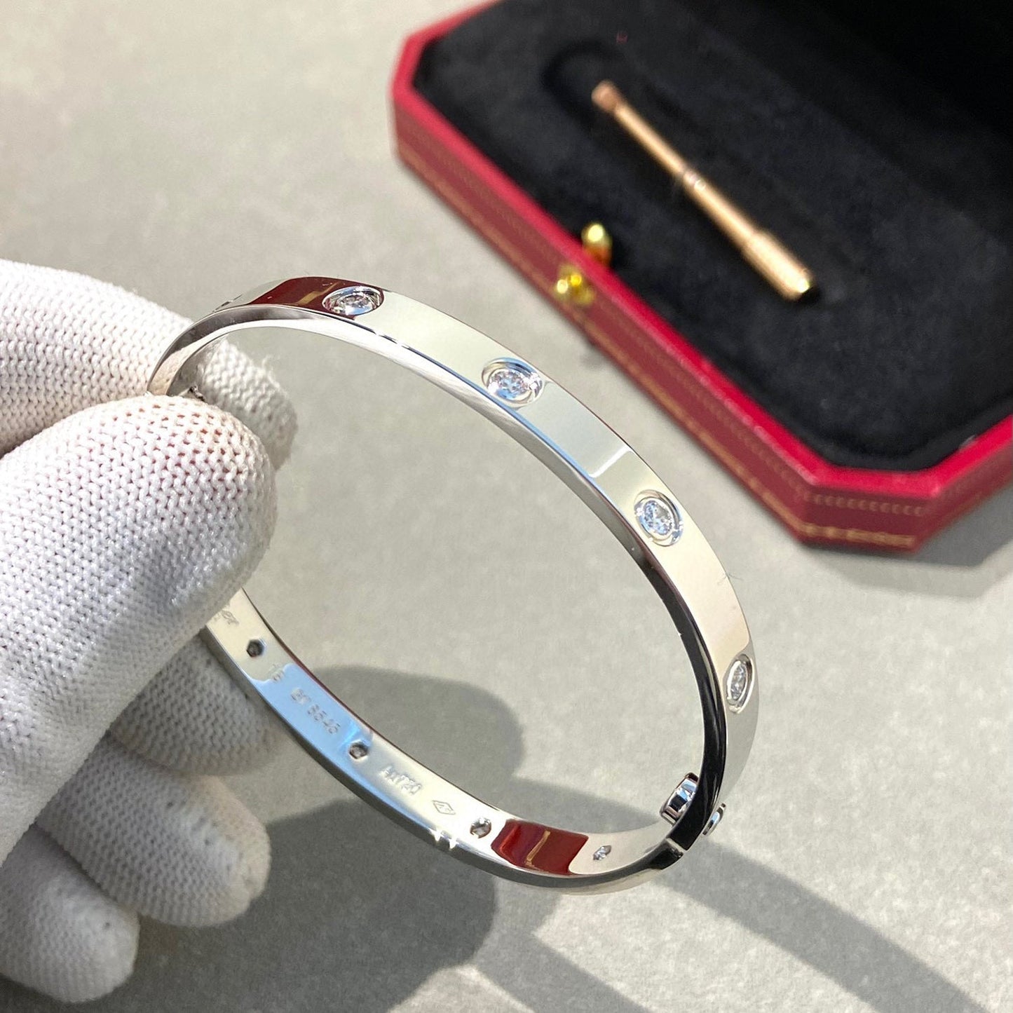 [Pearl Jewelrys]LOVE BRACELET 6.1MM 10 DIAMONDS