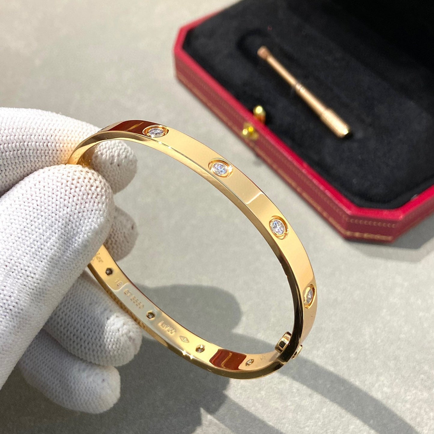 [Pearl Jewelrys]LOVE BRACELET 6.1MM 10 DIAMONDS