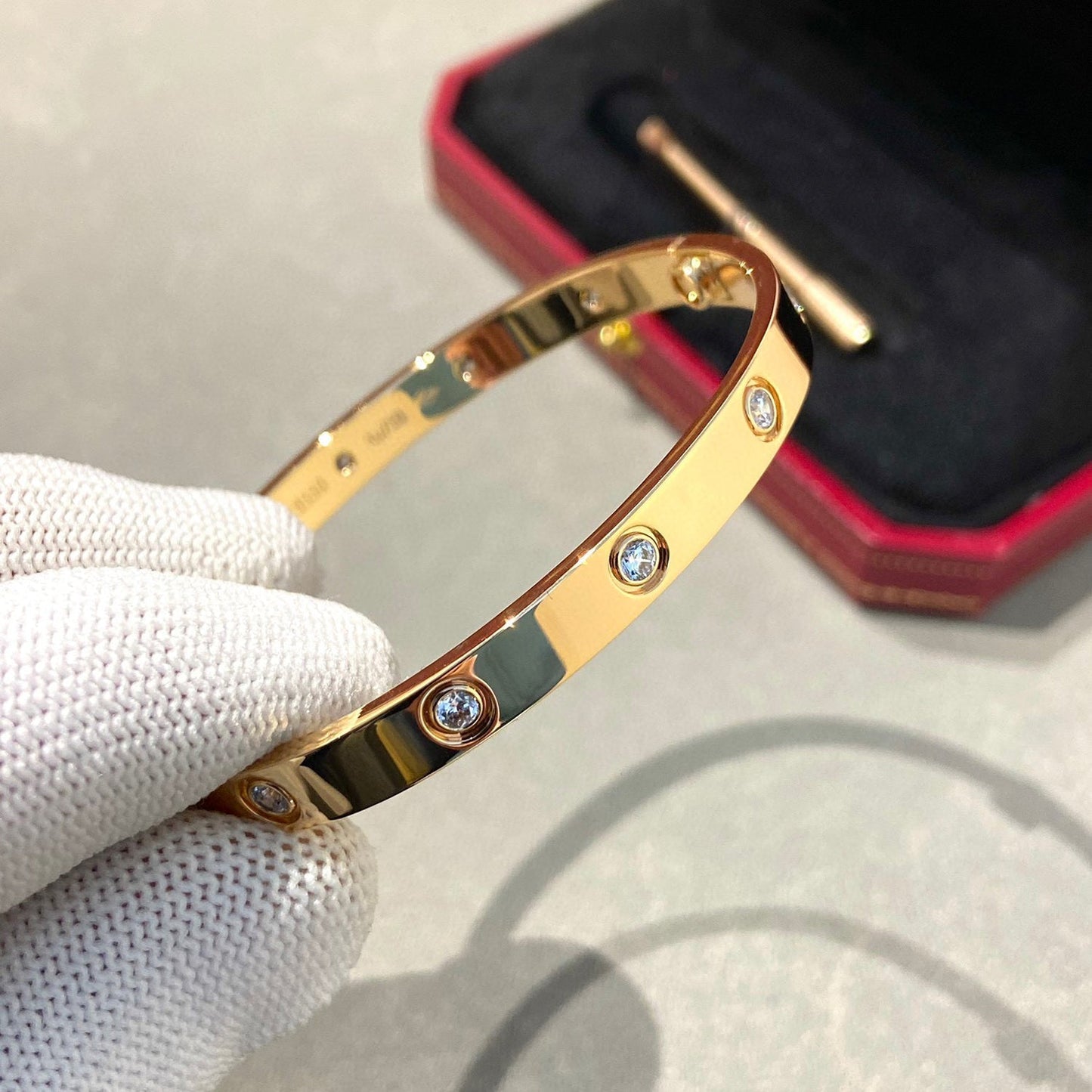 [Pearl Jewelrys]LOVE BRACELET 6.1MM 10 DIAMONDS