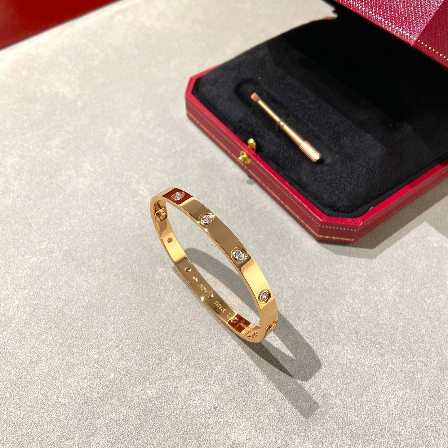 [Pearl Jewelrys]LOVE BRACELET 6.1MM 10 DIAMONDS