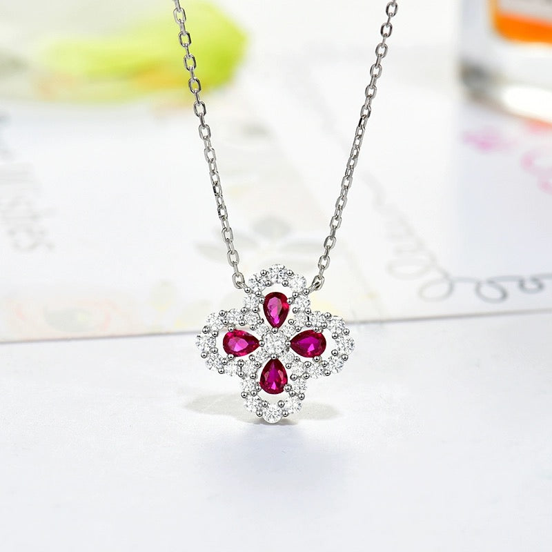 [Pearl Jewelrys]LOOP NECKLACE FULL MOTIF DIAMOND 16MM MULTIPLE COLORS