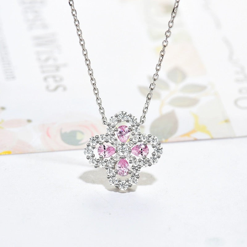 [Pearl Jewelrys]LOOP NECKLACE FULL MOTIF DIAMOND 16MM MULTIPLE COLORS