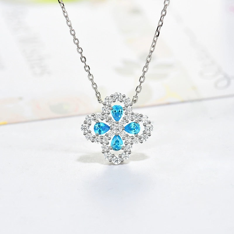 [Pearl Jewelrys]LOOP NECKLACE FULL MOTIF DIAMOND 16MM MULTIPLE COLORS