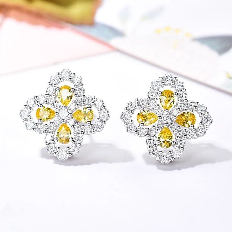 [Pearl Jewelrys]LOOP EARRINGS FULL MOTIF DIAMOND 16MM