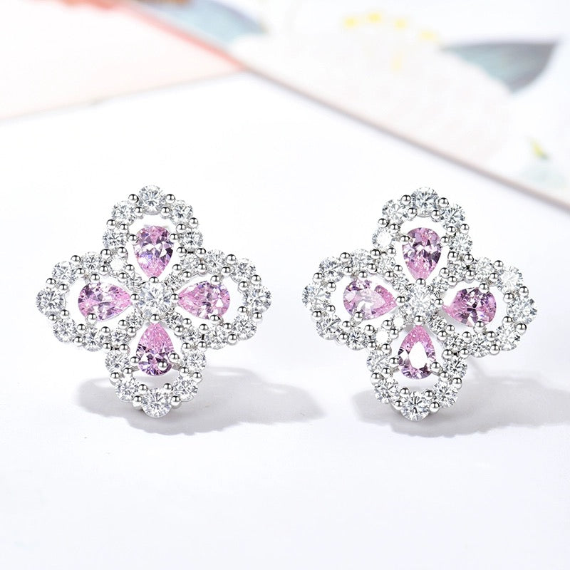 [Pearl Jewelrys]LOOP EARRINGS FULL MOTIF DIAMOND 16MM