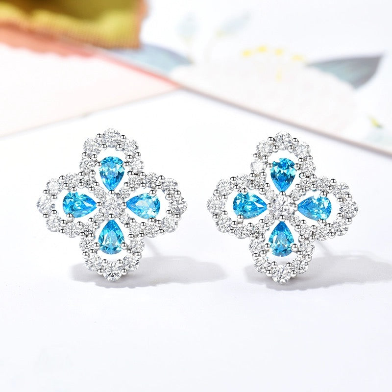 [Pearl Jewelrys]LOOP EARRINGS FULL MOTIF DIAMOND 16MM