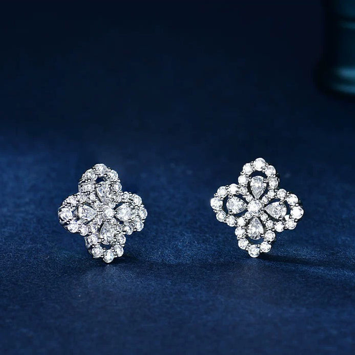 [Pearl Jewelrys]LOOP EARRINGS FULL MOTIF DIAMOND 16MM