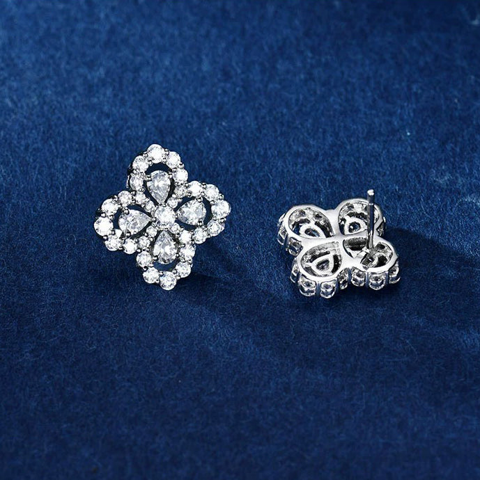 [Pearl Jewelrys]LOOP EARRINGS FULL MOTIF DIAMOND 16MM