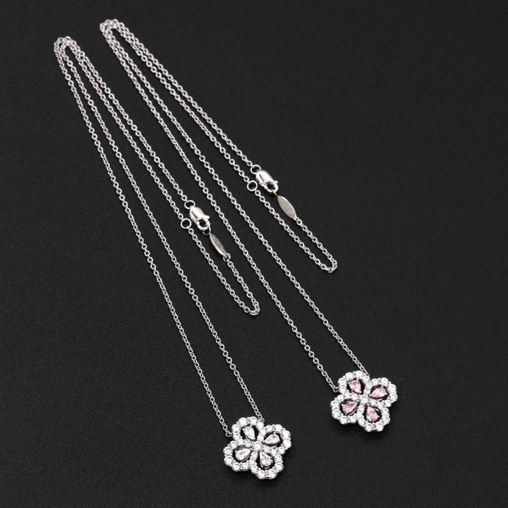 [Pearl Jewelrys]LOOP NECKLACE FULL MOTIF DIAMOND 16MM MULTIPLE COLORS