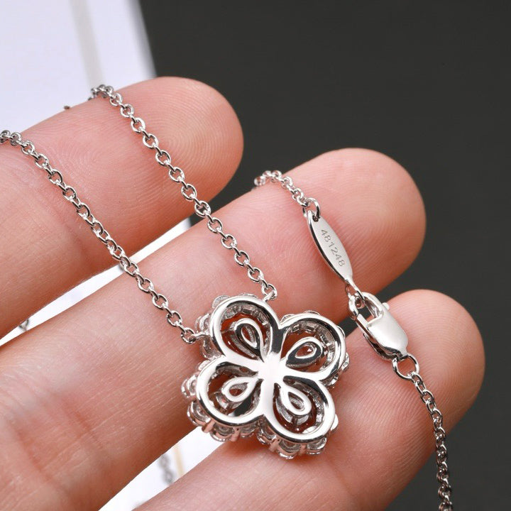 [Pearl Jewelrys]LOOP NECKLACE FULL MOTIF DIAMOND 16MM MULTIPLE COLORS
