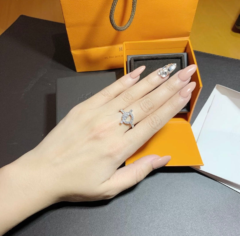 [Pearl Jewelrys]ECHAPPEE RING SILVER DIAMOND