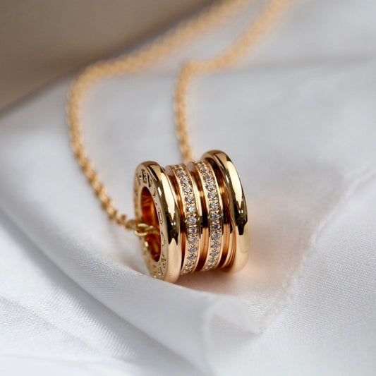 [Pearl Jewelrys]ZERO 1 PINK GOLD DIAMOND NECKLACE