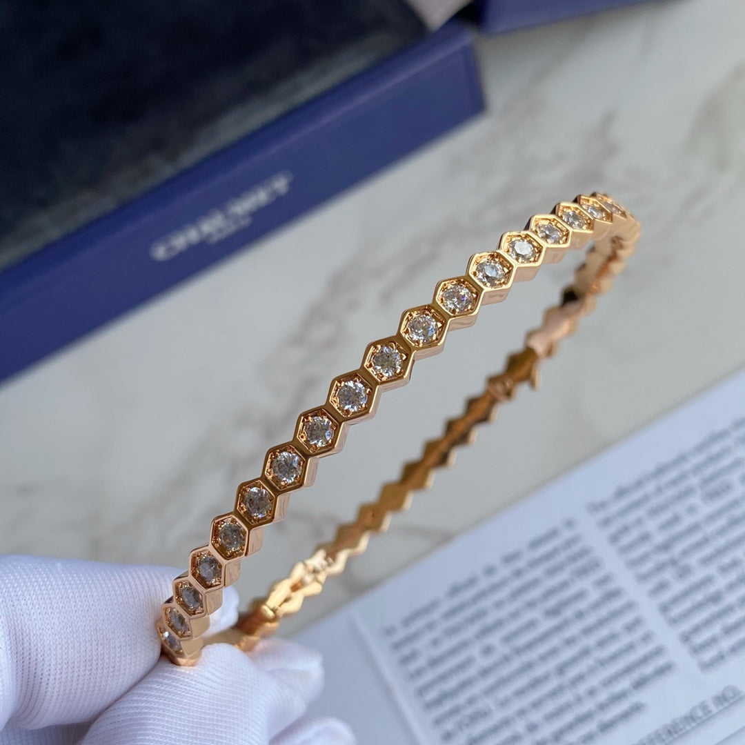 [Pearl Jewelrys]BEE LOVE GOLD BRACELET FULL DIAMOND