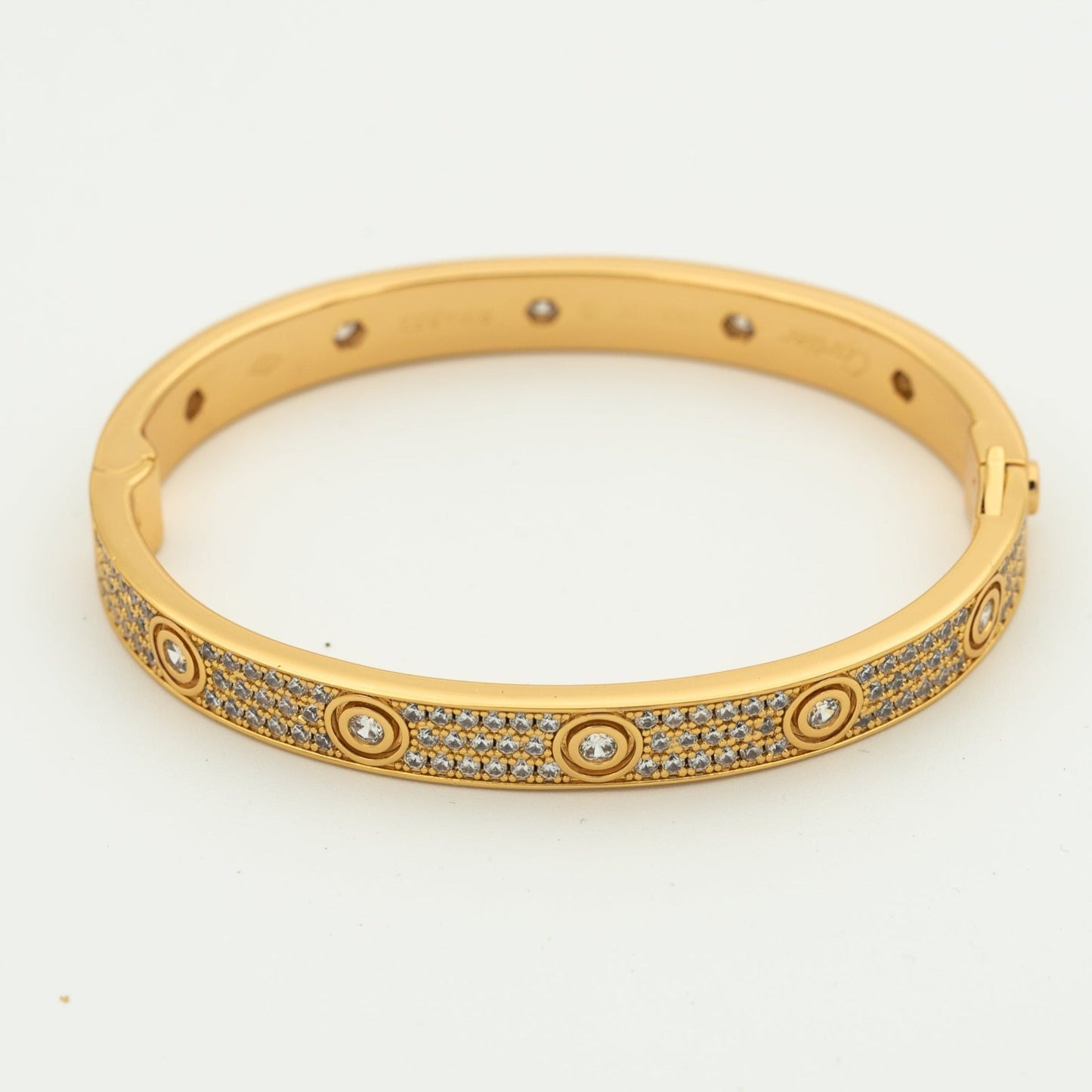 [Pearl Jewelrys]LOVE BRACELET 6.1MM DIAMOND-PAVED 10 BIG DIAMONDS
