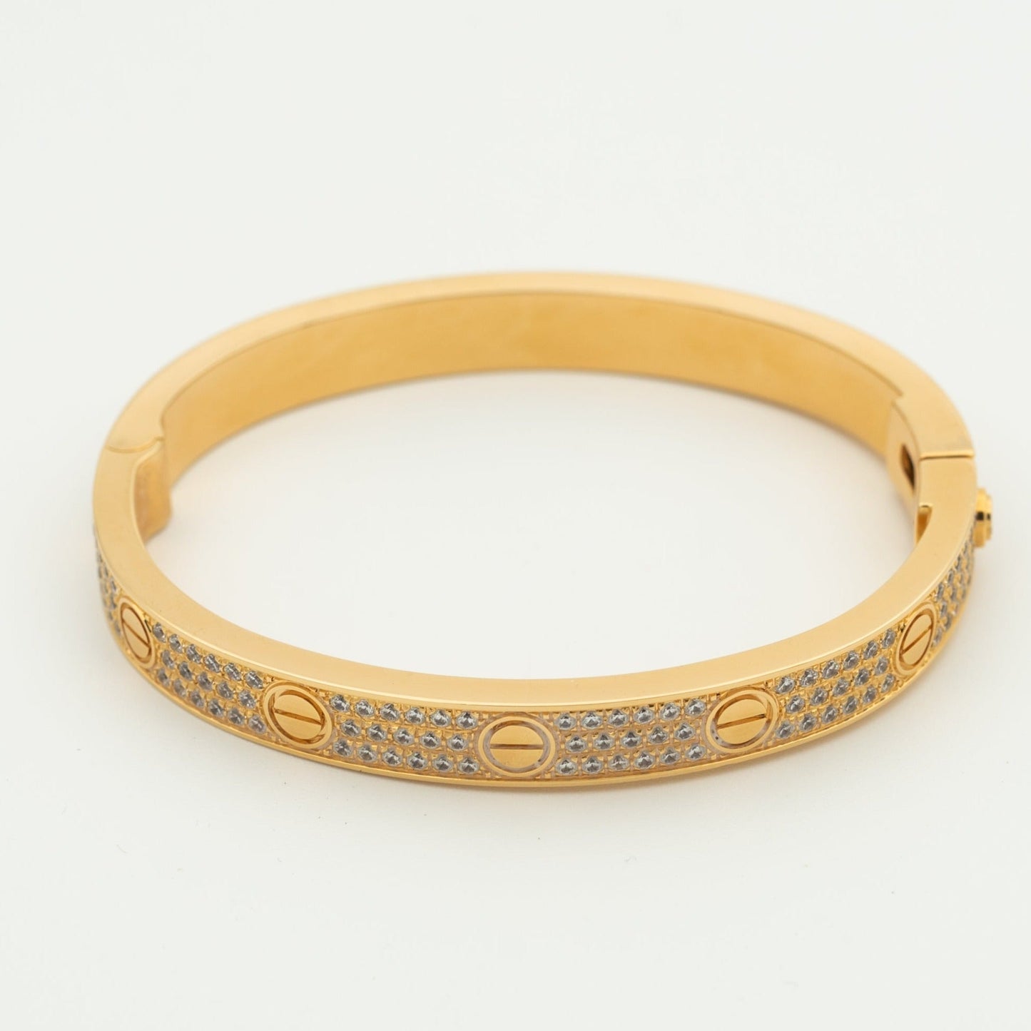 [Pearl Jewelrys]LOVE BRACELET 6.1MM DIAMOND-PAVED