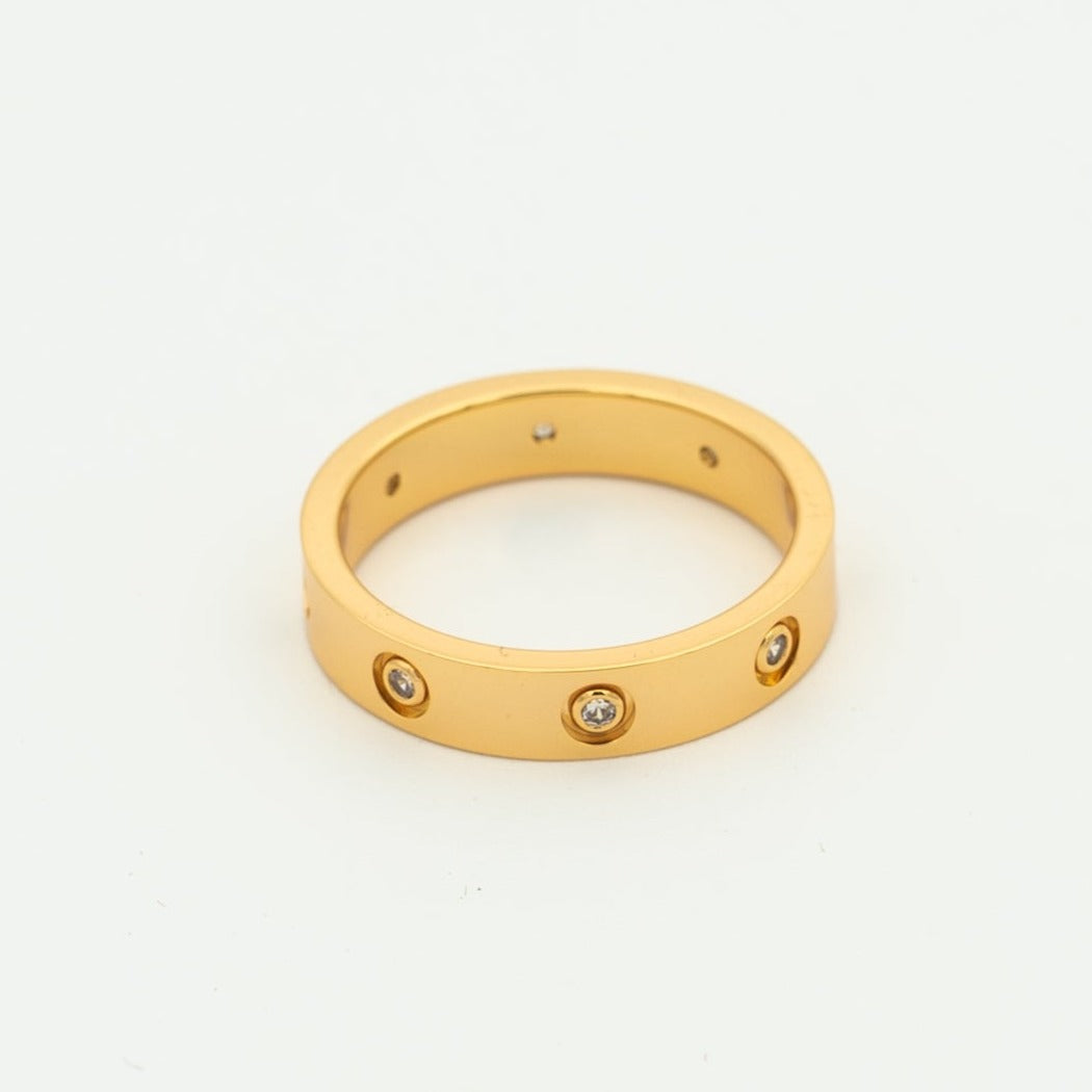 [Pearl Jewelrys]LOVE RING 3.6MM 8 DIAMONDS