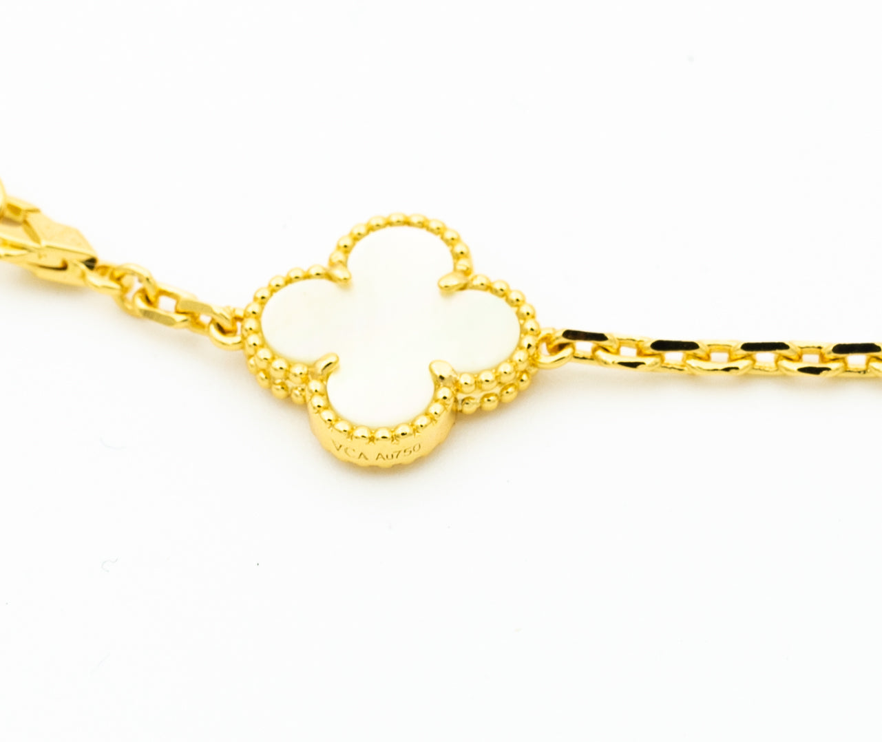 [Pearl Jewelrys]CLOVER BRACELET 5 MOTIFS ONYX MOP