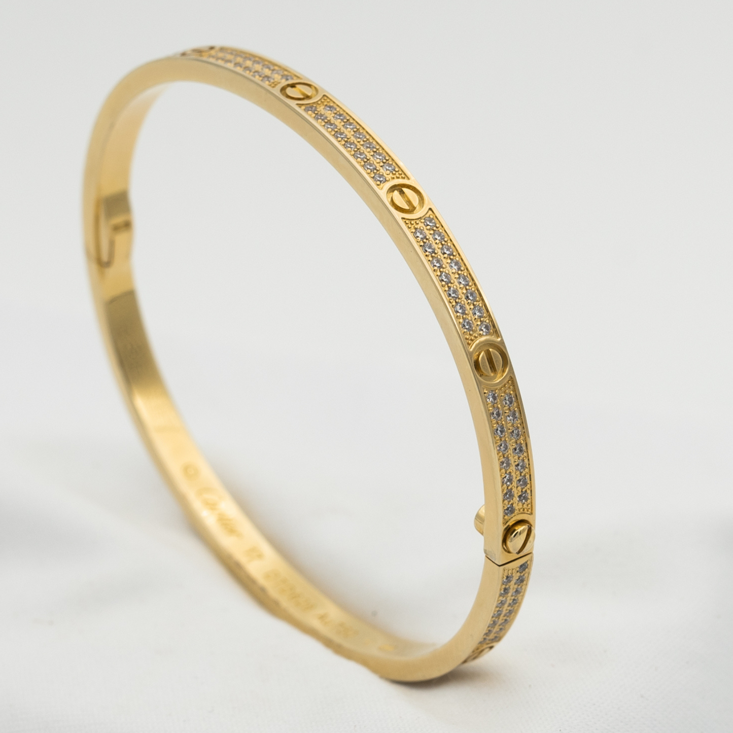 [Pearl Jewelrys]LOVE BRACELET 3.65MM DIAMOND-PAVED