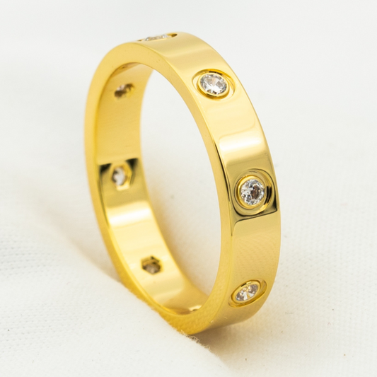 [Pearl Jewelrys]LOVE RING 3.6MM 8 DIAMONDS