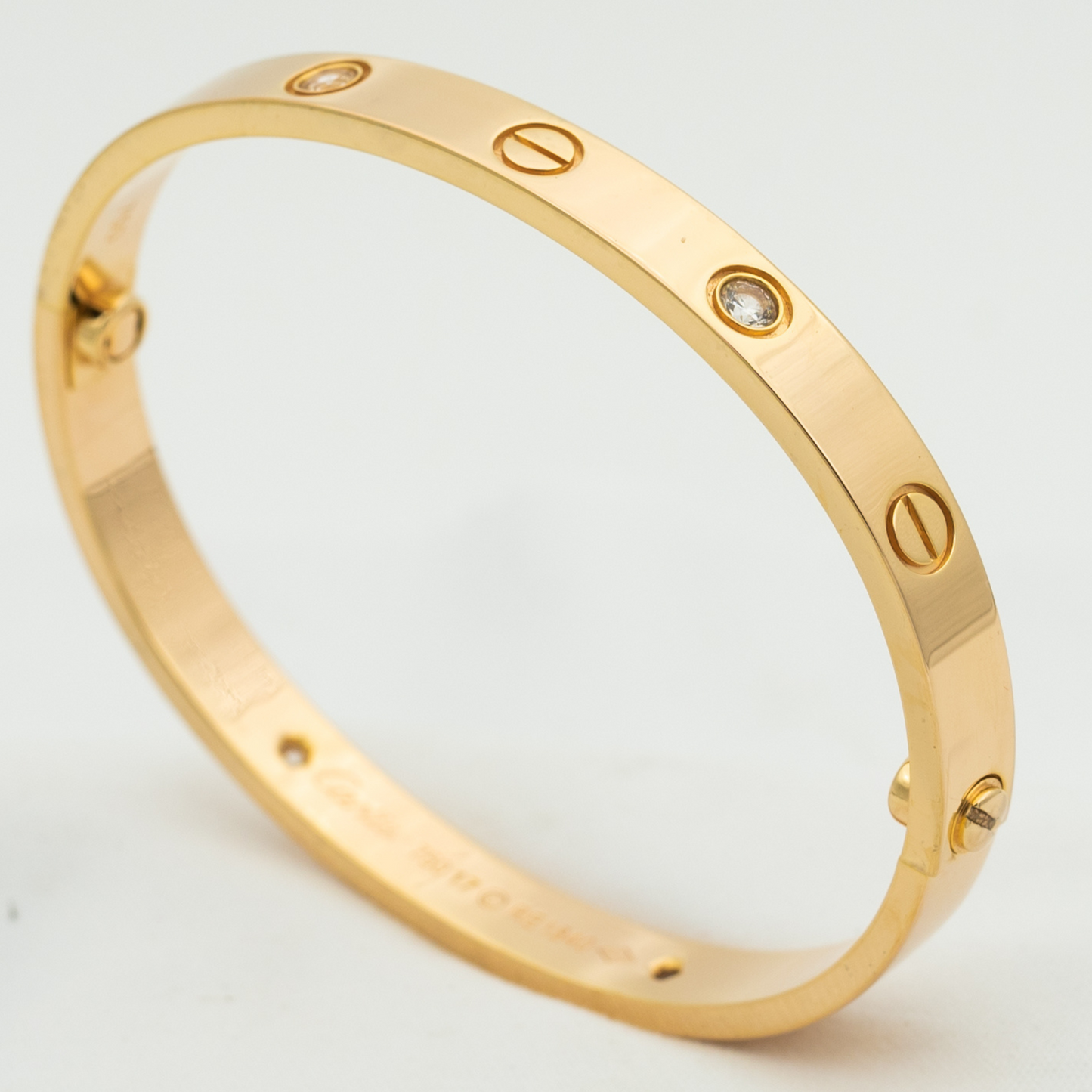 [Pearl Jewelrys]LOVE BRACELET 6.1MM 4 DIAMONDS
