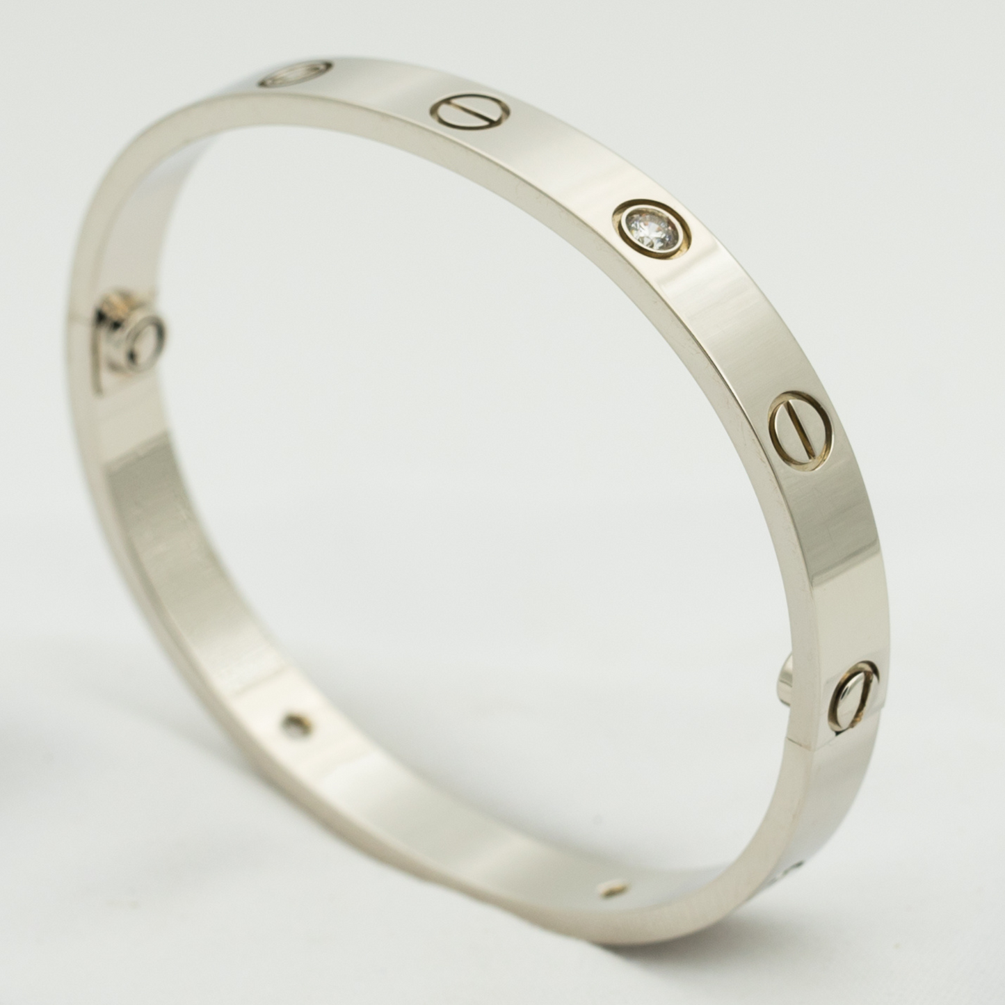 [Pearl Jewelrys]LOVE BRACELET 6.1MM 4 DIAMONDS