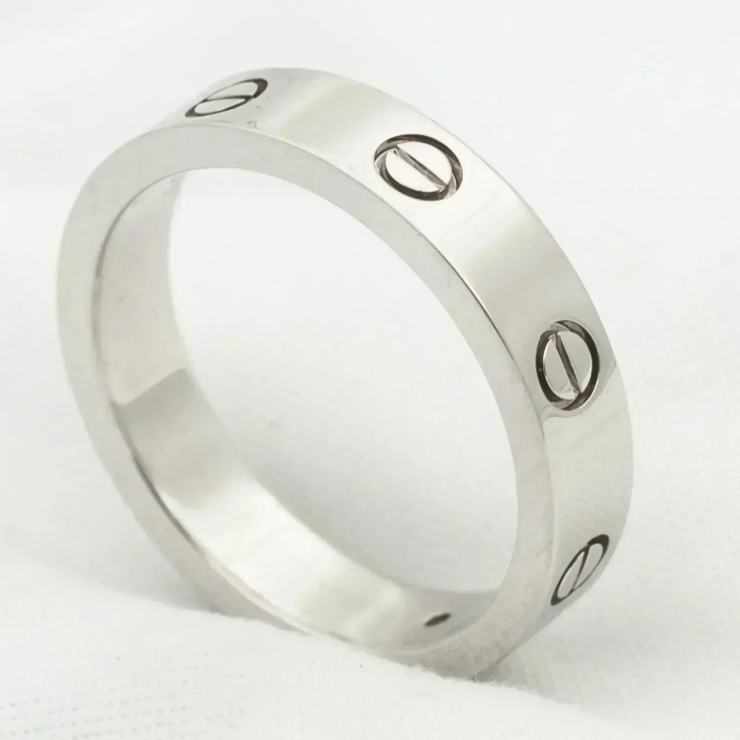 [Pearl Jewelrys]LOVE RING 4MM 1 DIAMOND SILVER