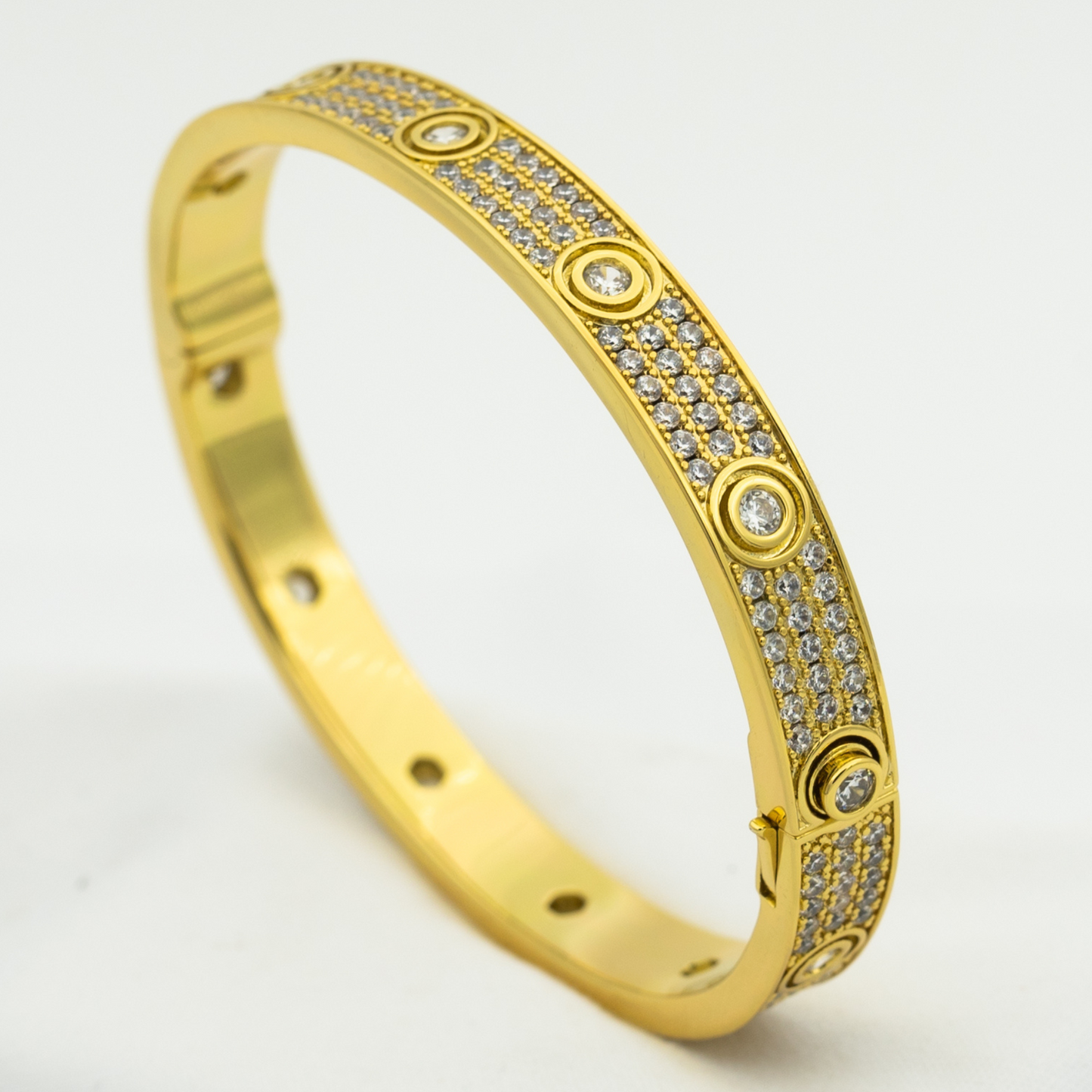 [Pearl Jewelrys]LOVE BRACELET 6.1MM DIAMOND-PAVED 10 BIG DIAMONDS