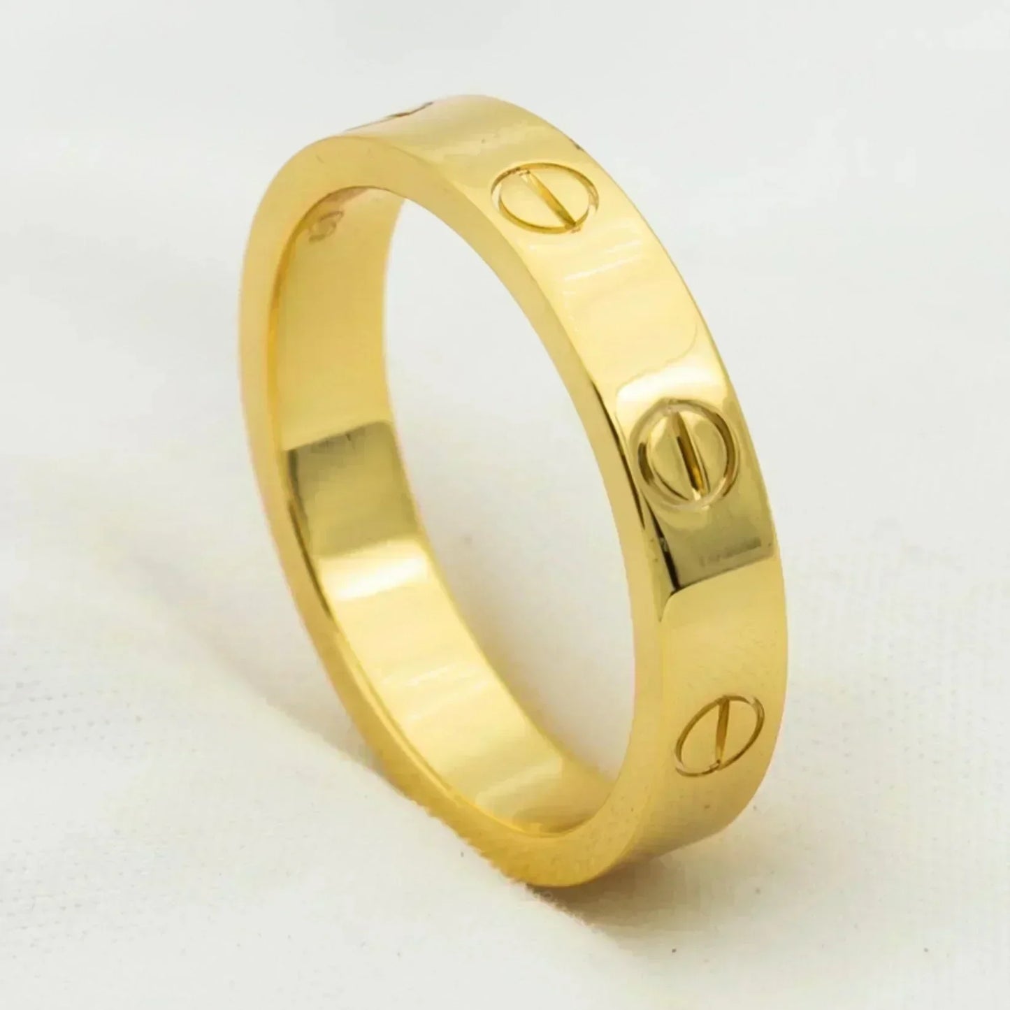 [Pearl Jewelrys]LOVE RING 4MM 1 DIAMOND GOLD