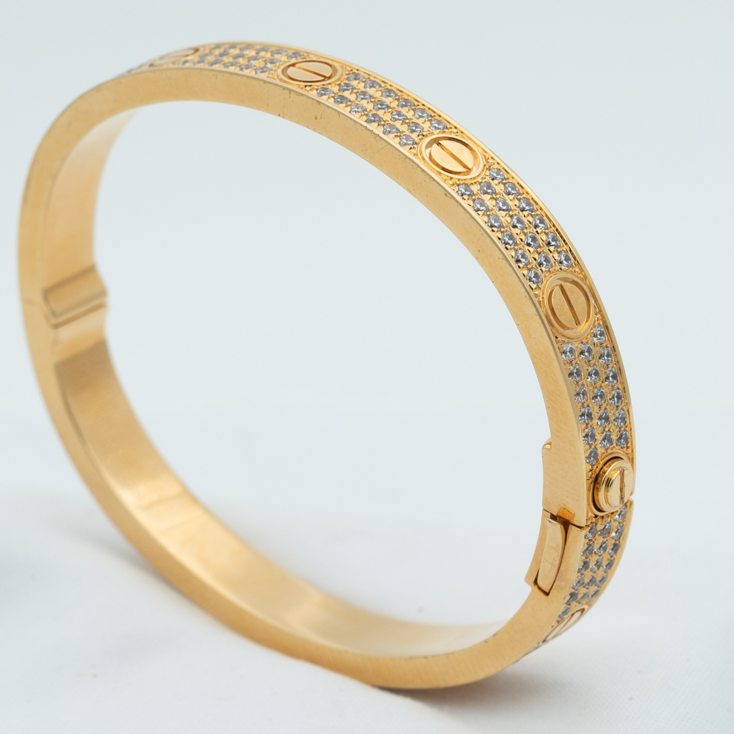[Pearl Jewelrys]LOVE BRACELET 6.1MM DIAMOND-PAVED