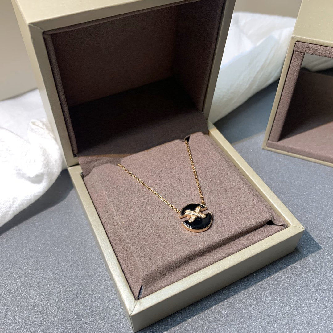 [Pearl Jewelrys]JEUX DE PINK GOLD DIAMOND NECKLACE