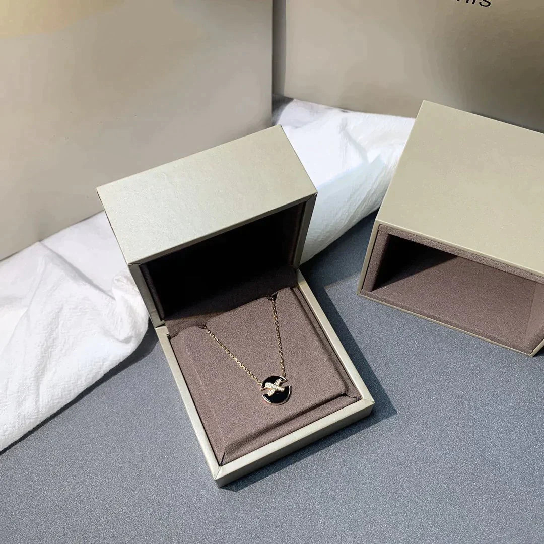 [Pearl Jewelrys]JEUX DE ROSE GOLD DIAMOND NECKLACE
