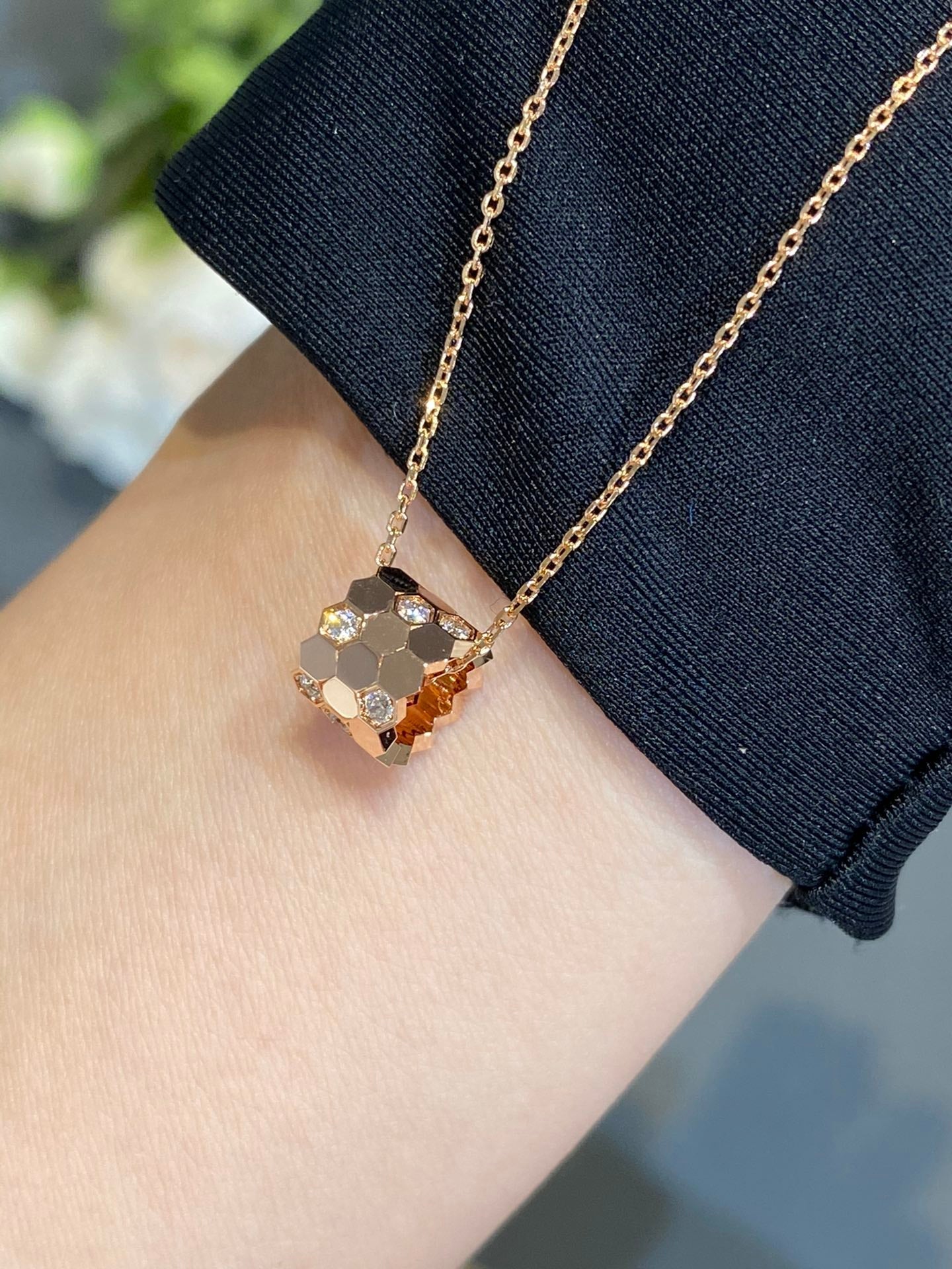 [Pearl Jewelrys]BEE LOVE DIAMOND NECKLACE