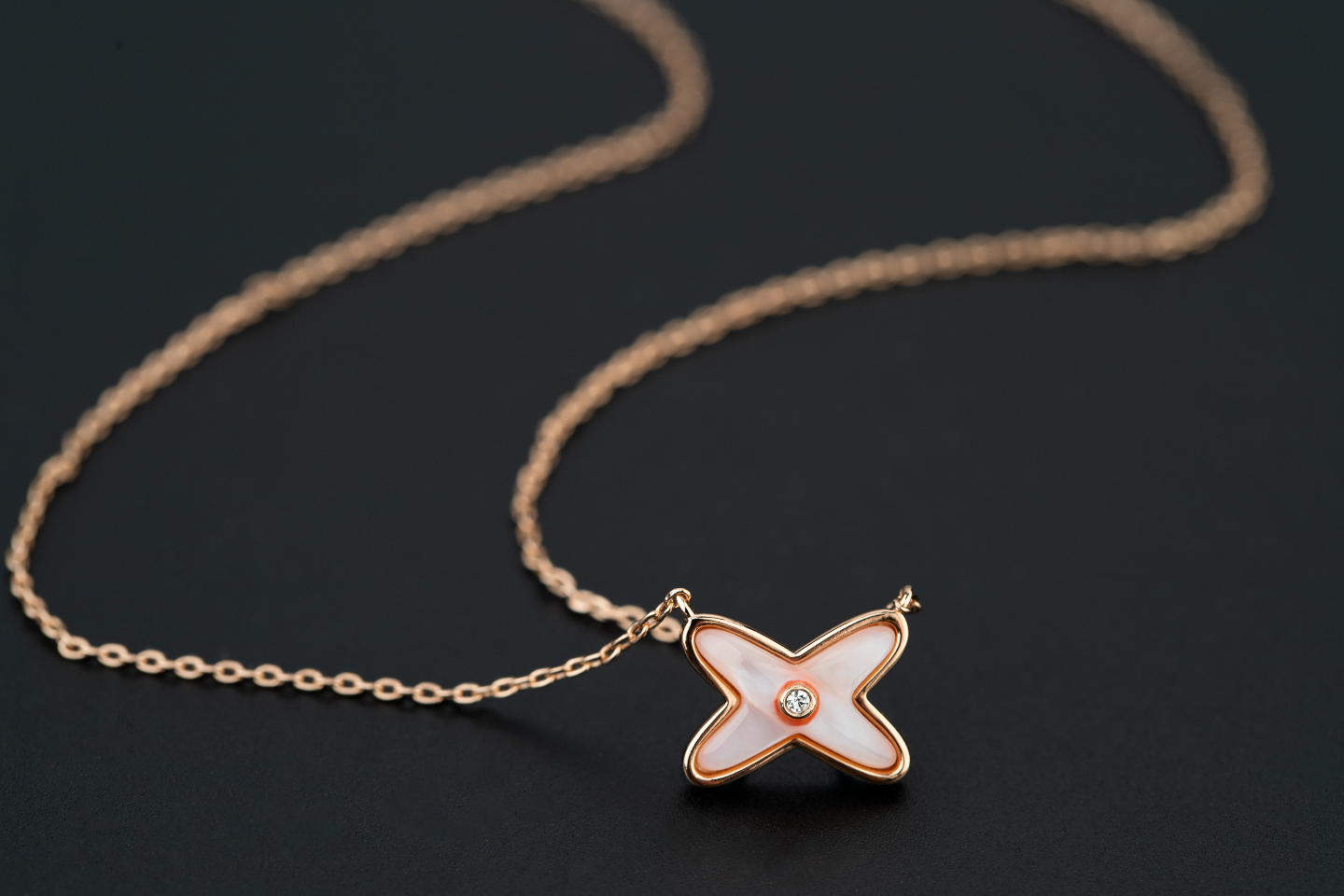 [Pearl Jewelrys]JEUX DE NECKLACE 1 DIAMOND