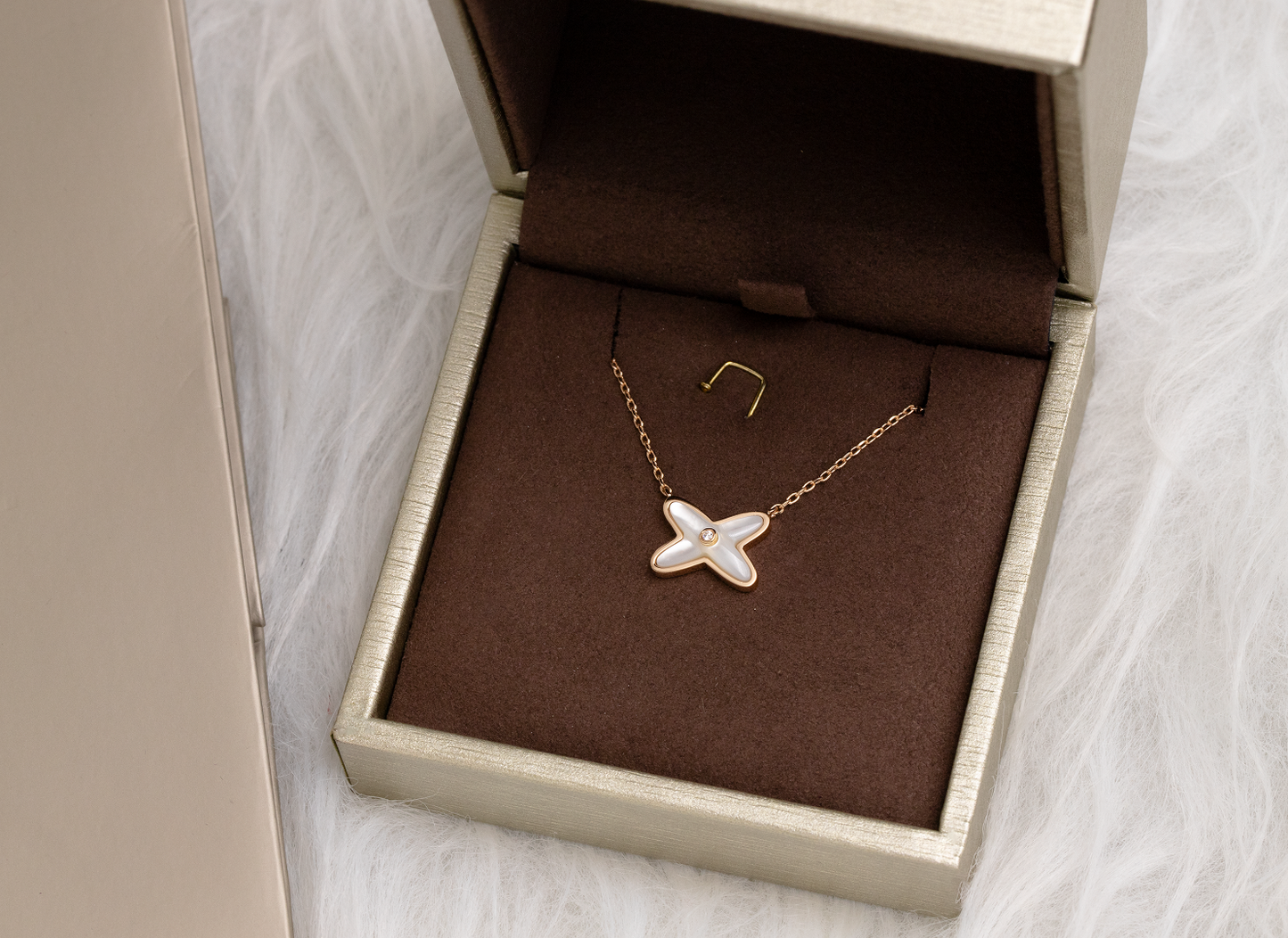 [Pearl Jewelrys]JEUX DE NECKLACE 1 DIAMOND