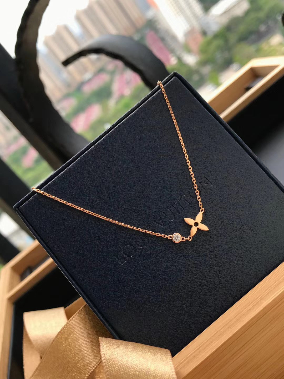 [Pearl Jewelrys]BLOSSOM PENDANT PINK GOLD AND DIAMOND