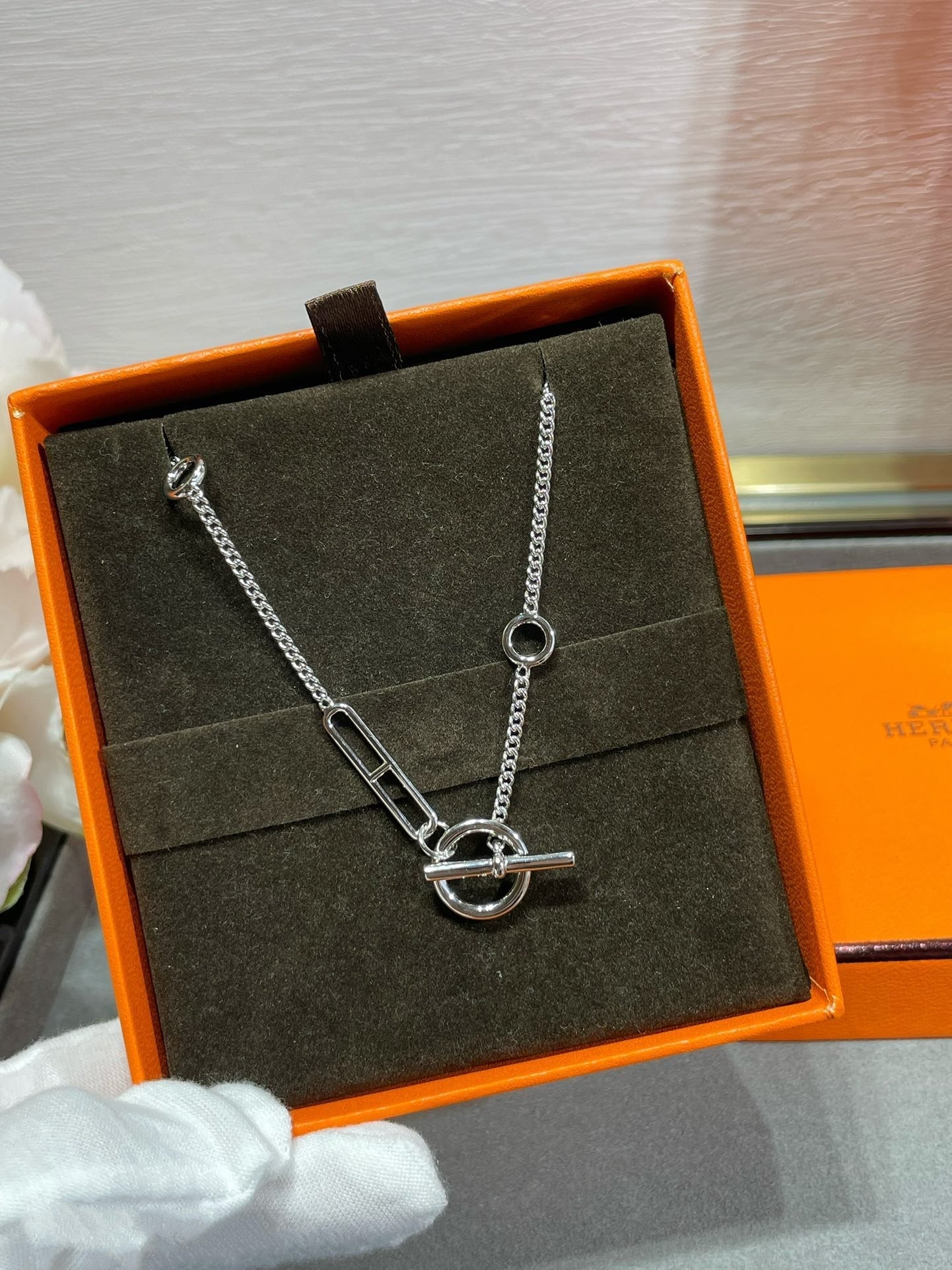 [Pearl Jewelrys]HM STERLING CHAINE D'ANCRE HEART
