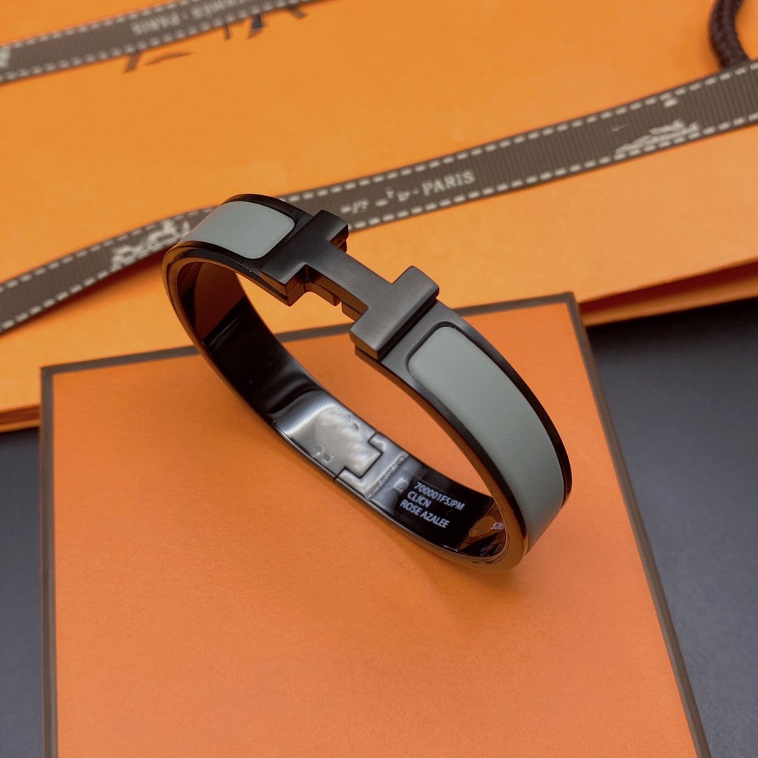 [Pearl Jewelrys]CLIC HM SO BLACK GREY BRACELET