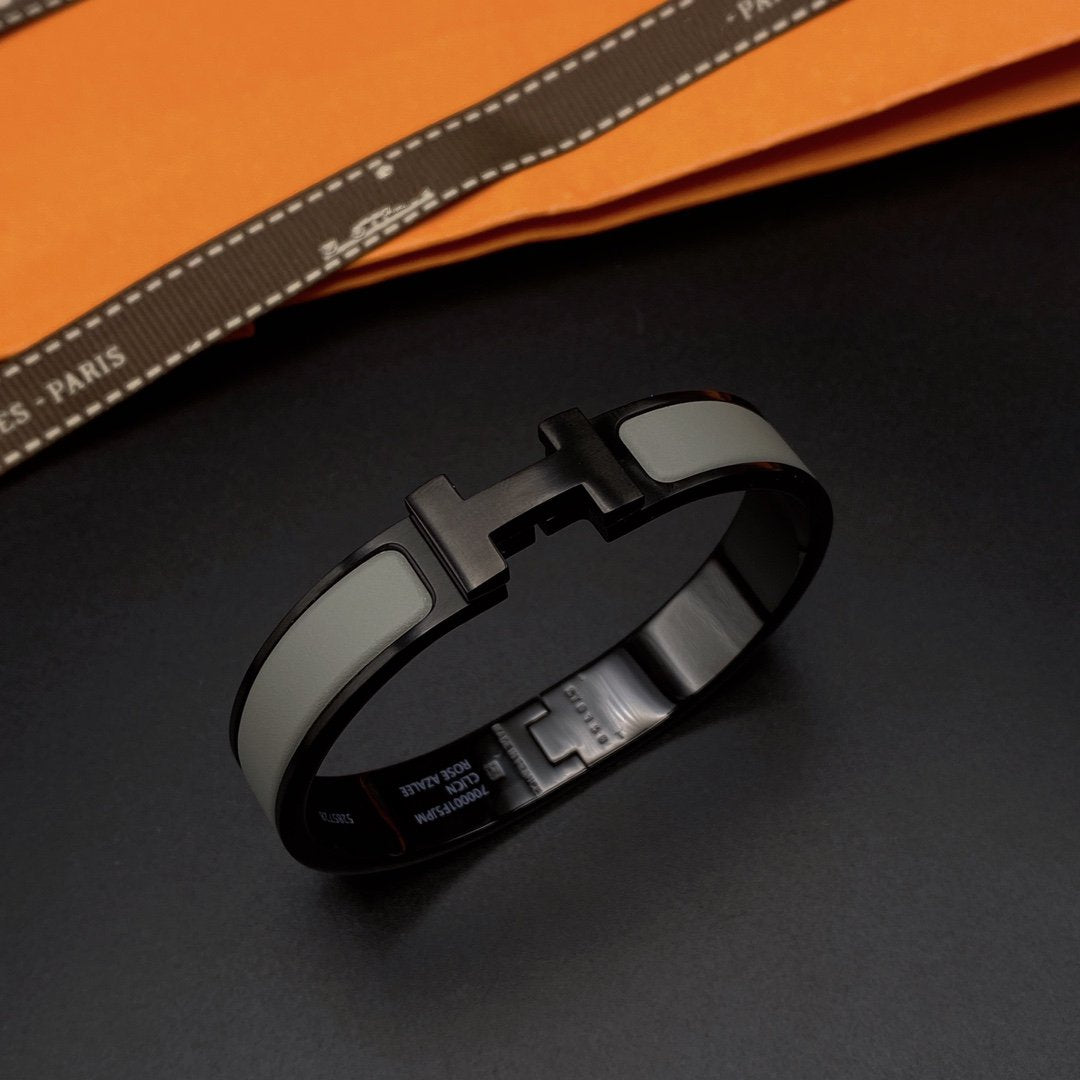 [Pearl Jewelrys]CLIC HM SO BLACK GREY BRACELET