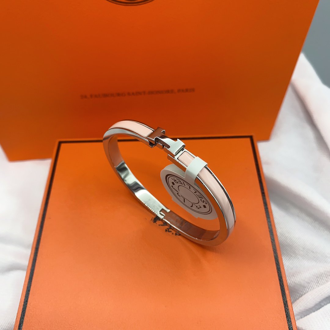 [Pearl Jewelrys]CLASSIC HM CLIC  PINK 8MM ENAMEL BRACELET