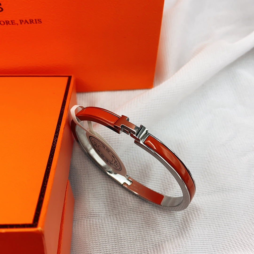 [Pearl Jewelrys]CLASSIC HM CLIC RED 8MM ENAMEL BRACELET
