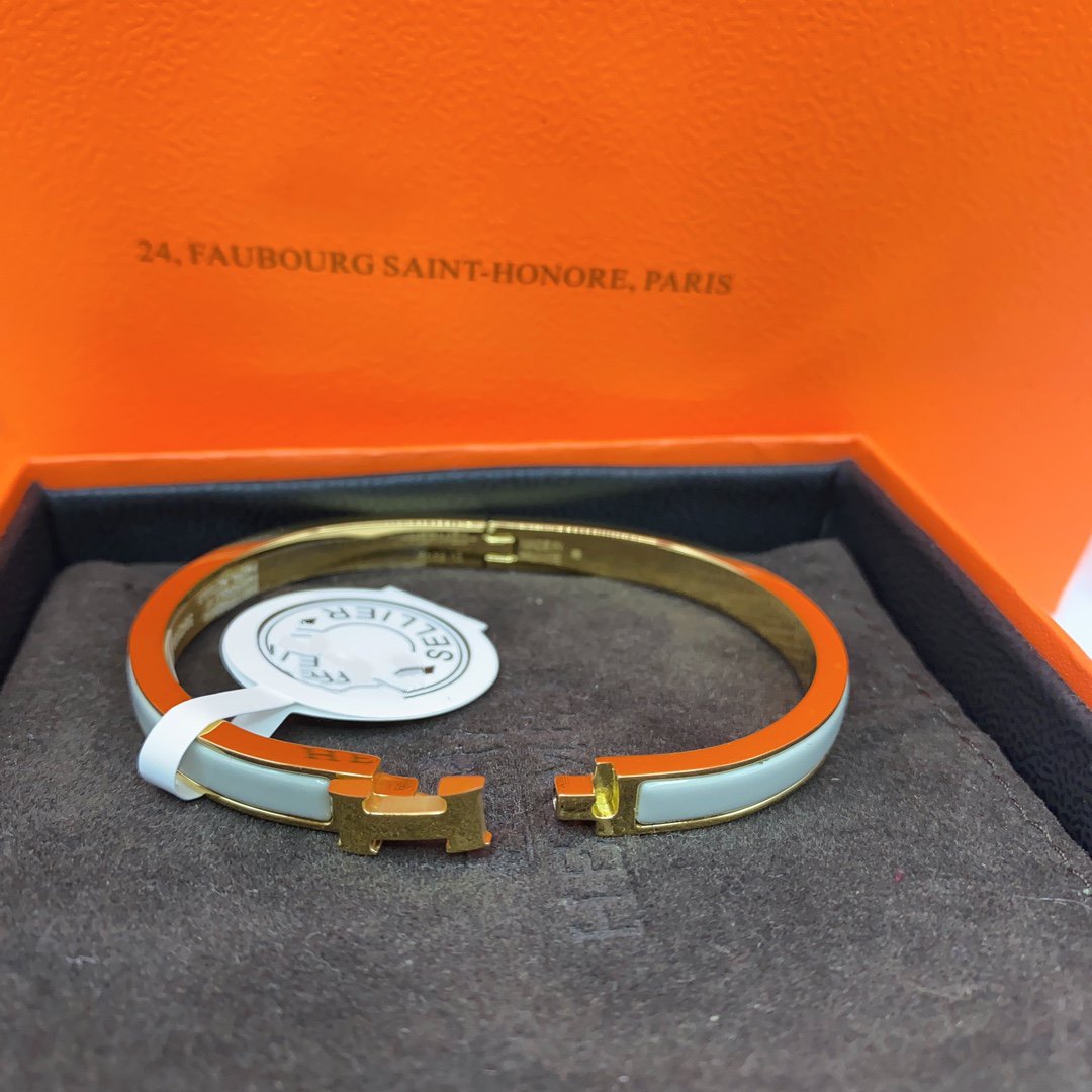 [Pearl Jewelrys]CLASSIC HM CLIC GREEN 8MM ENAMEL BRACELET