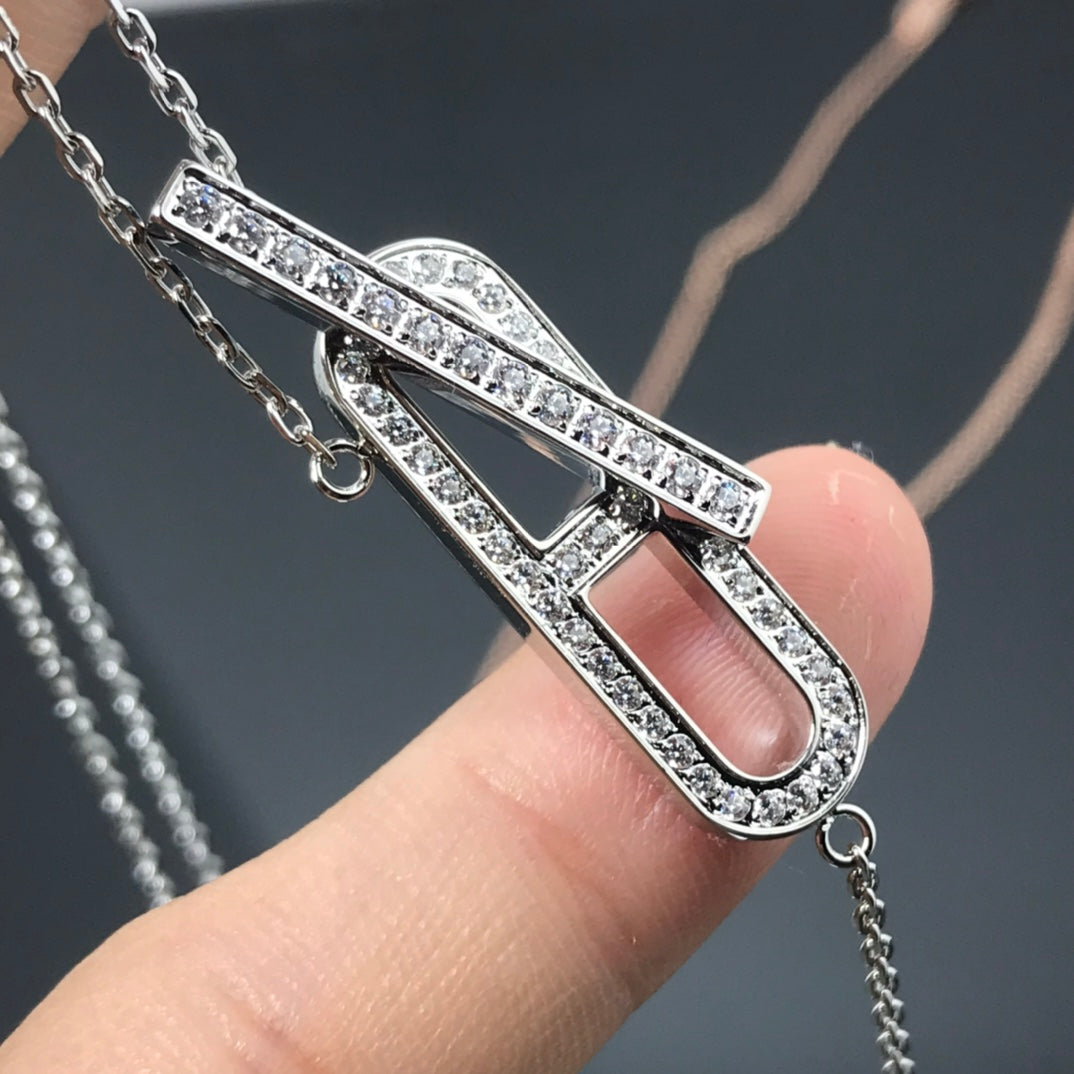 [Pearl Jewelrys]HM NECKLACE PLATINUM ROSE GOLD DIAMOND
