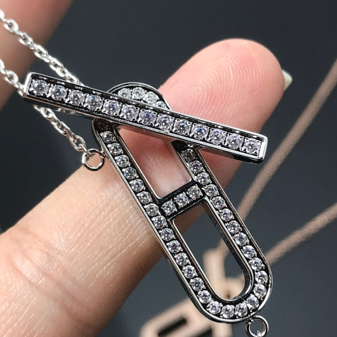 [Pearl Jewelrys]HM NECKLACE PLATINUM ROSE GOLD DIAMOND