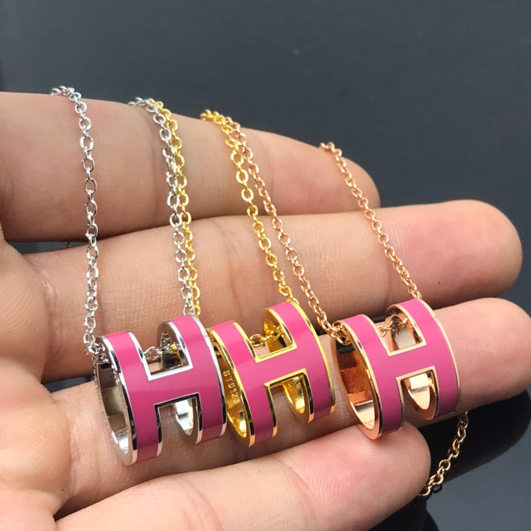 [Pearl Jewelrys]H NECKLACE PINK