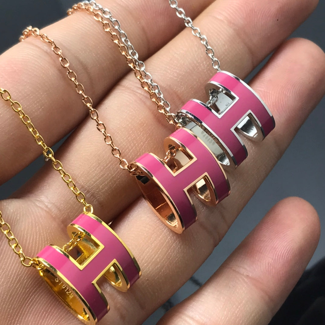 [Pearl Jewelrys]H NECKLACE PINK