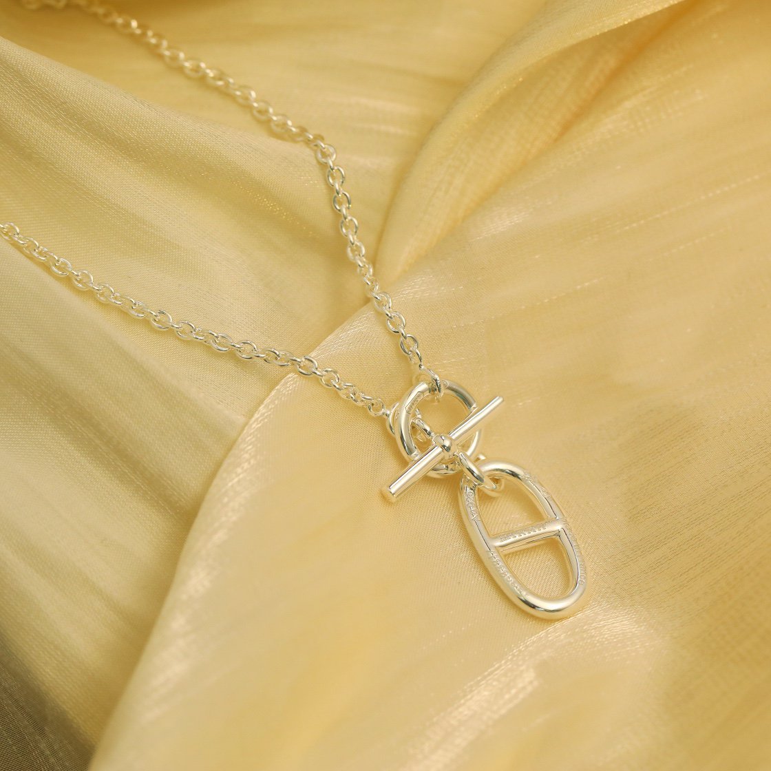 [Pearl Jewelrys]HM CHAINE D'ANCRE PENDANT NECKLACE STERLING SILVER