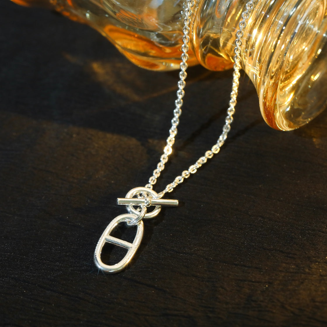 [Pearl Jewelrys]HM CHAINE D'ANCRE PENDANT NECKLACE STERLING SILVER