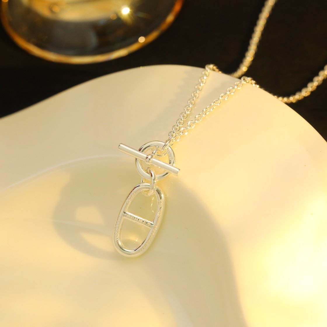 [Pearl Jewelrys]HM CHAINE D'ANCRE PENDANT NECKLACE STERLING SILVER